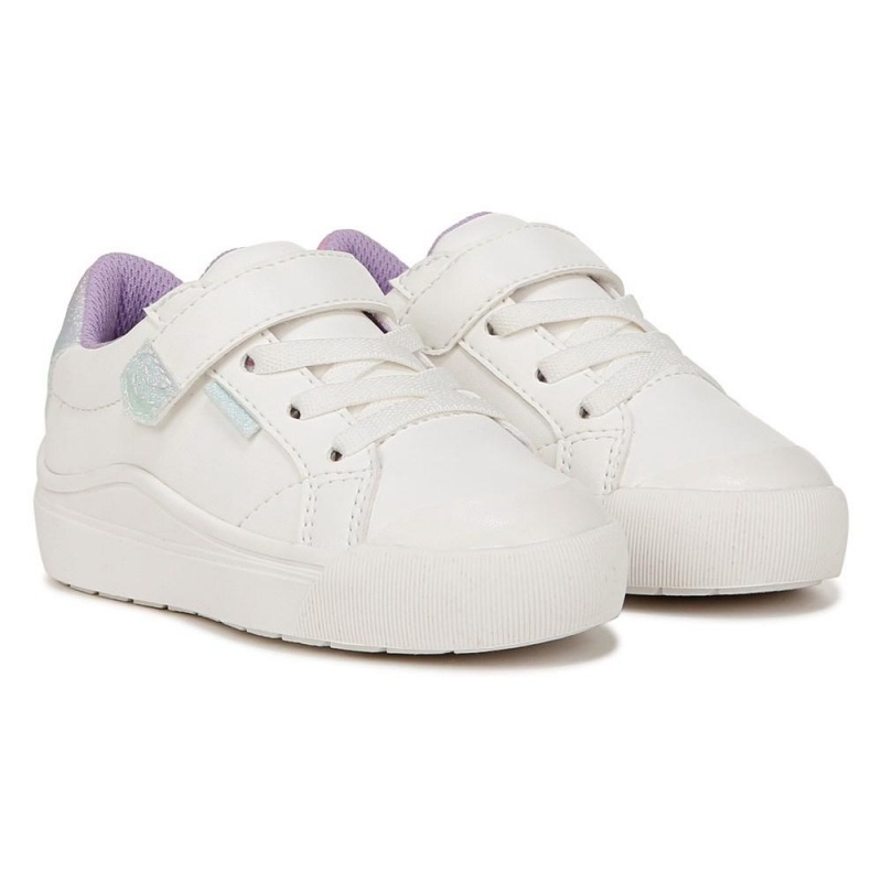 Dr. Scholl\'s Time Off Toddler/Little Poikien Lace Up Sneakers Valkoinen | BKODJ-8126