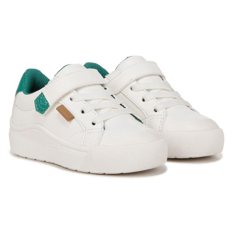 Dr. Scholl\'s Time Off Toddler/Little Tytön Lace Up Sneakers Valkoinen Vihreä | YCXUJ-8690