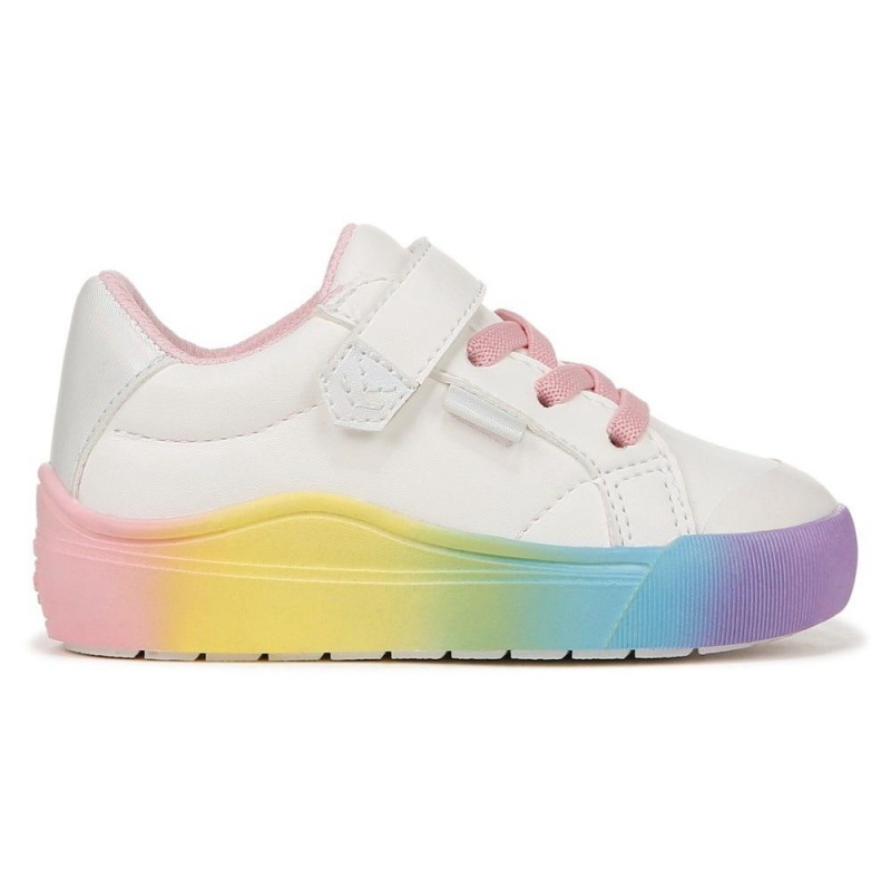 Dr. Scholl's Time Off Toddler/Little Tytön Lace Up Sneakers Valkoinen | NCBIJ-4087