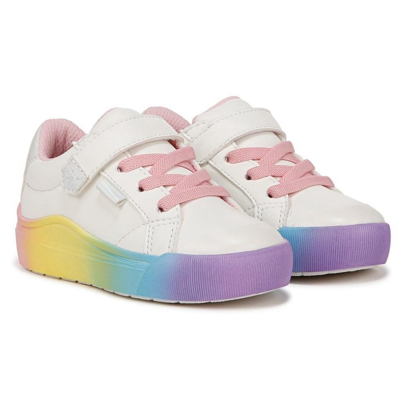 Dr. Scholl\'s Time Off Toddler/Little Tytön Lace Up Sneakers Valkoinen | NCBIJ-4087