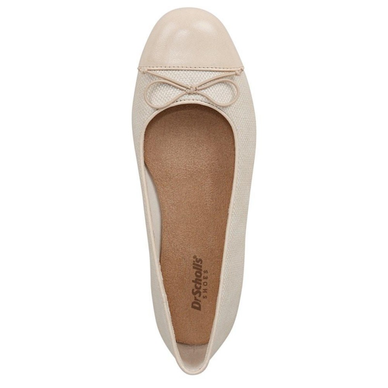 Dr. Scholl's Wexley Bow Naisten Ballerinat Valkoinen | XSUCR-5694