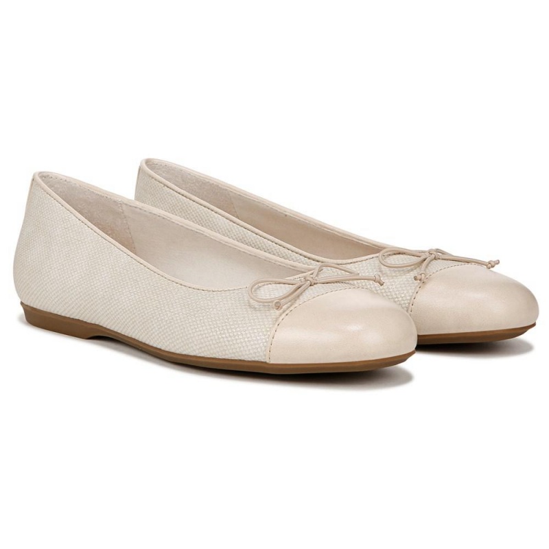 Dr. Scholl\'s Wexley Bow Naisten Ballerinat Valkoinen | XSUCR-5694