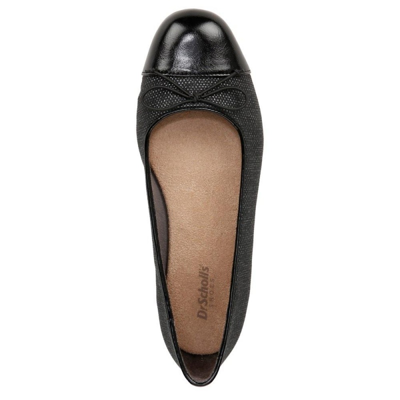 Dr. Scholl's Wexley Bow Naisten Ballerinat Mustat | RYQWG-9501